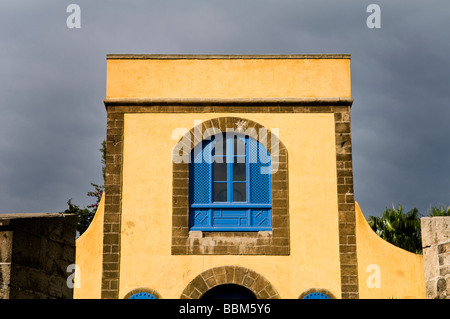 Schöne alte Gebäude in Casablanca s Medina Altstadt Stockfoto