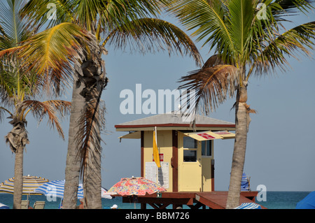 Strandwache am Strand von Florida. Stockfoto