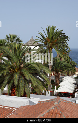 Kirche und einem Platz in San Andrés, La Palma, Kanarische Inseln, Spanien Stockfoto