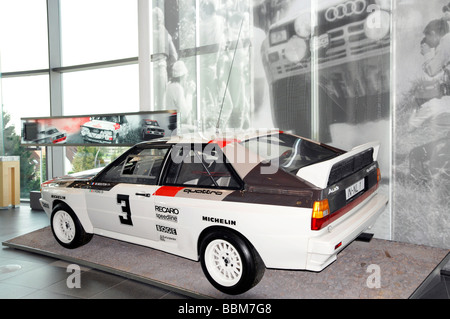 Audi Quattro Rallye A2, 300 PS, Museum mobile, Audi Welt, Audi, Ingolstadt, Bayern, Deutschland, Europa Stockfoto