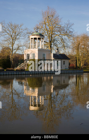 Tempelinsel, Themse flussabwärts von Henley-on-Thames, Oxfordshire, England, Vereinigtes Königreich Stockfoto