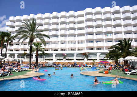 Schwimmbad, Hotel Marina Corfu/Skopios, Cala Egos, Cala d ' or, Gemeinde Santanyi, Mallorca, Balearen, Spanien Stockfoto