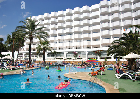 Schwimmbad, Hotel Marina Corfu/Skopios, Cala Egos, Cala d ' or, Gemeinde Santanyi, Mallorca, Balearen, Spanien Stockfoto