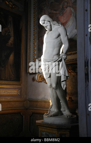 Statue, Santa Trinita dei Monti Kirche, Altstadt, Rom, Italien Stockfoto