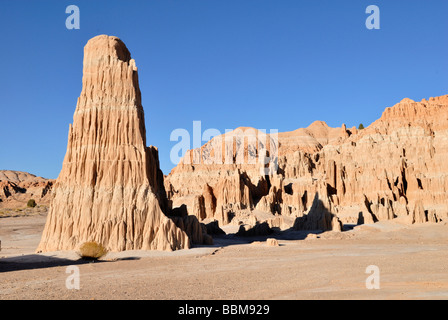 Sandstein-Felsformation im Cathedral Gorge State Park bei Pioche, Nevada, USA Stockfoto