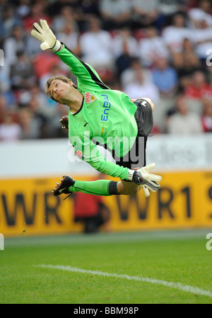 Brillante speichern, Torwart Jens Lehmann beim VfB Stuttgart spielen Stockfoto