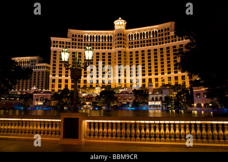 Das Bellagio Hotel und Casino auf dem Strip Las Vegas Nevada Stockfoto