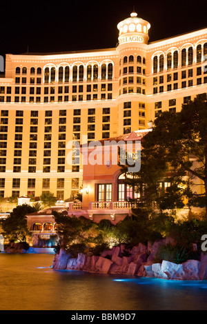 Das Bellagio Hotel und Casino auf dem Strip Las Vegas Nevada Stockfoto