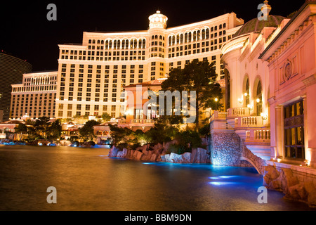 Das Bellagio Hotel und Casino auf dem Strip Las Vegas Nevada Stockfoto