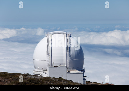 Sternwarte auf Roque de Los Muchachos, La Palma, Kanarische Inseln, Spanien Stockfoto