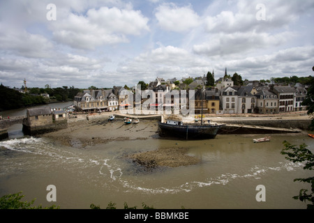 Auray in Richtung St-Goustan Morbihan Bretagne Frankreich Stockfoto