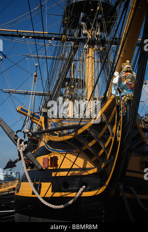 HMS Victory Portsmouth Harbour Marinedocks Stockfoto