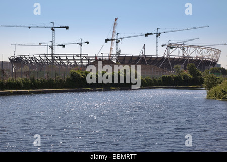 2012 Olympische Stadion im Bau in Stratford, London, Juni 2009 Stockfoto