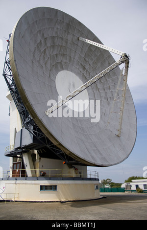 Satellitenschüssel an Goonhilly Earth Station, Cornwall Stockfoto