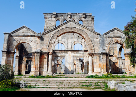 Kirche im Kloster Simeon Quala'at Samaan, Dead Cities, Syrien, Asien Stockfoto