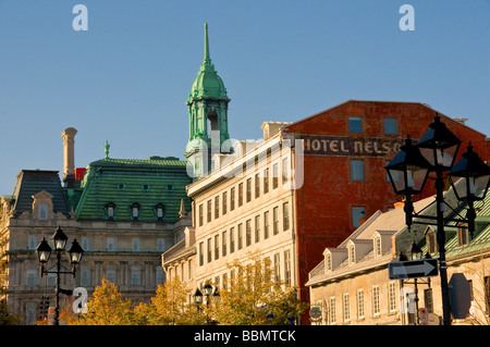 Place Jacques Cartier Old Montreal Quebec Kanada Stockfoto