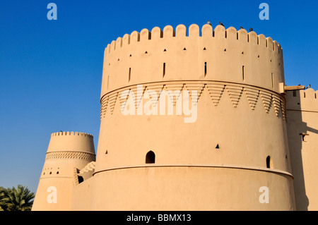 Historischen Adobe Festung Al Khandaq Fort oder Burg, Buraimi, Al Dhahirah Region, Sultanat Oman, Saudi-Arabien, Mittlerer Osten Stockfoto