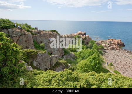 Hovs hallar, Bereich der geologischen Interset, Scania, Schweden Stockfoto