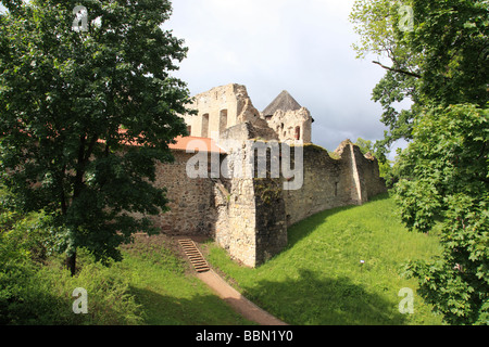 Cesis-Burg im Dorf von Cesis, Lettland, baltischen Staat, Osteuropa. Foto: Willy Matheisl Stockfoto