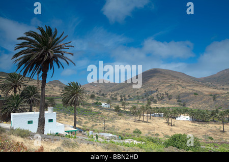 Landschaft rund um die Stadt von Haria, Lanzarote. Stockfoto