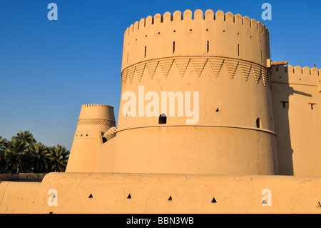 Historischen Adobe Festung Al Khandaq Fort oder Burg, Buraimi, Al Dhahirah Region, Sultanat Oman, Saudi-Arabien, Mittlerer Osten Stockfoto