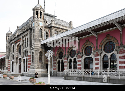 Sirkeci Bahnhof, osmanischen Jugendstil-Gebäude, ehemalige Endstation des Orient-Express, Istanbul, Türkei Stockfoto