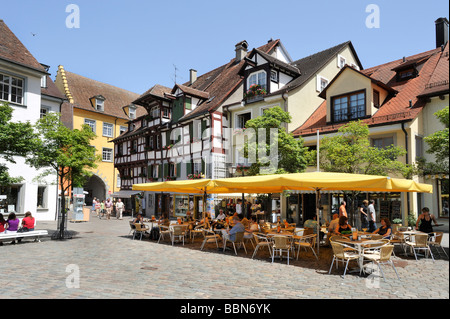 Schlossplatz Schlossplatz in Meersburg am Bodensee, Baden-Württemberg, Deutschland, Europa Stockfoto