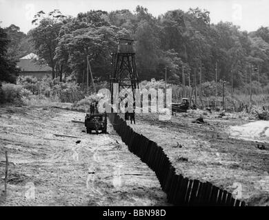 Geografie/Reisen, Deutschland, Berlin, Konstanz neuer Barrieren bei Steinstuecken, ca. 1965, Stockfoto