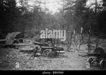 Ereignisse, Zweiter Weltkrieg/Zweiter Weltkrieg, Russland 1941, von der Wehrmacht gefangengenommene sowjetischen Waffen, Juli 1941, Stockfoto