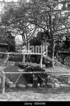 Ereignisse, Zweiter Weltkrieg/zweiter Weltkrieg, deutsche Wehrmacht, Soldatengrave, Griechenland oder Russland, 1941, Stockfoto