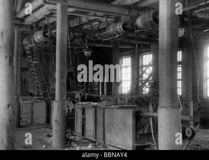Industrie, Textilindustrie, Sowjetunion, Flachsfabrik, Innenansicht, Sommer 1941, Stockfoto