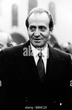 Juan Carlos I., * 5.1.1938, König von Spanien seit 22.11.1975, Porträt, Staatsbesuch in Westdeutschland, in München, 27. - 28.2.1986, Stockfoto