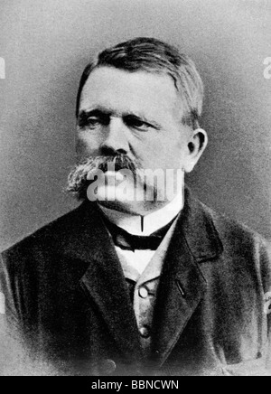 Hitler, Adolf, 1880-1945, deutscher Politiker, sein Vater Alois Schicklgruber (7.6.1837 - 3.1.1903, 1878 umbenannt in Hitler), Porträt, Stockfoto