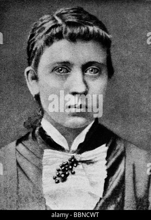 Hitler, Adolf, 1880-1945, deutscher Politiker, seine Mutter Klara Poelz (12.8.1860 - 21.12.1907), Porträt, Stockfoto