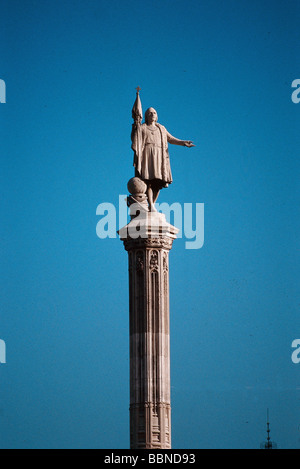 Kolumbus, Christopher, 1451 - 20.5.1506, italienischer Entdecker, voller Länge, Statue, Madrid, Spanien, Stockfoto