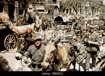 Ereignisse, Zweiter Weltkrieg/Zweiter Weltkrieg, Russland 1941, Rostow am Don, deutsche Gebirgstruppen, die in die Stadt eindringen, Oktober 1941, Stockfoto