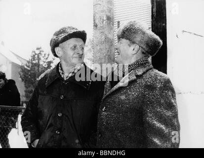 Geografie/Reisen, Deutschland, Wiedervereinigung, Innerdeutsche Grenze, Eröffnung, Moedlareuth, 7.12.1989, Stockfoto
