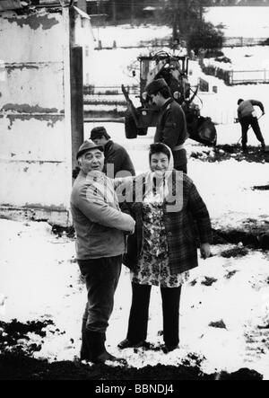 Geographie/Reise, Deutschland, Innerdeutsche Grenze, Eröffnung, Moedlareuth, 7.12.1989, Stockfoto