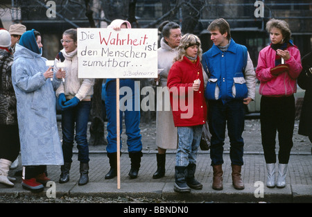 Geographie/Reisen, Deutschland, DDR, Politik, Demonstrationen, Dresden, November 1989, Stockfoto