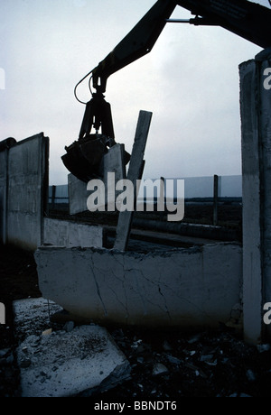 Geografie/Reisen, Deutschland, Wiedervereinigung, Fall der Berliner Mauer, Januar 1990, Stockfoto