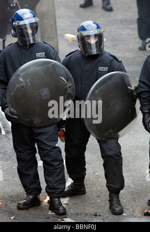 Londoner Polizei Offiziere in der Facharztausbildung an der Metropolitan Police Training Ärztehaus in Gravesend, Kent. Stockfoto