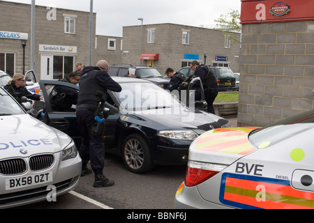 Londoner Polizei Offiziere in der Facharztausbildung an der Metropolitan Police Training Ärztehaus in Gravesend, Kent. Stockfoto