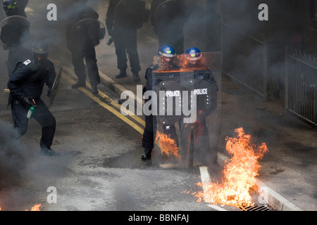 Londoner Polizei Offiziere in der Facharztausbildung an der Metropolitan Police Training Ärztehaus in Gravesend, Kent. Stockfoto