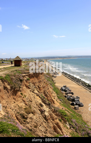 Die Klippe Fuß entlang der Küste bei Milford am Meer in Hampshire Stockfoto