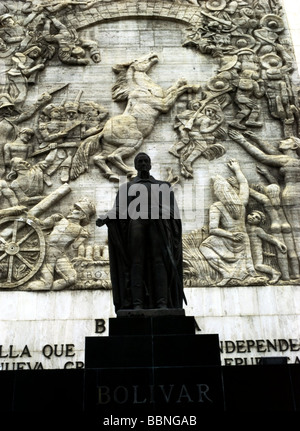 Bolivar, Simon, 24.7.1783 - 17.12.1830, südamerikanischer General und Nationalhelden, volle Länge, Denkmal, Caracas, Venezuela, Stockfoto