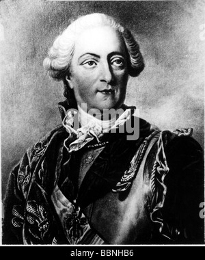Ludwig XV., 15.2.1710 - 10.5.174, König von Frankreich 1715 - 174, Porträt, Gemälde von Louis Michel van Loo (1707 - 177), Stockfoto