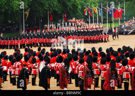 Trooping die Farbe Stockfoto