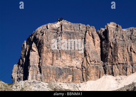 Geographie/Reisen, Italien, Trentino, Station der Seilbahn zum Pordoijoch, Additional-Rights - Clearance-Info - Not-Available Stockfoto