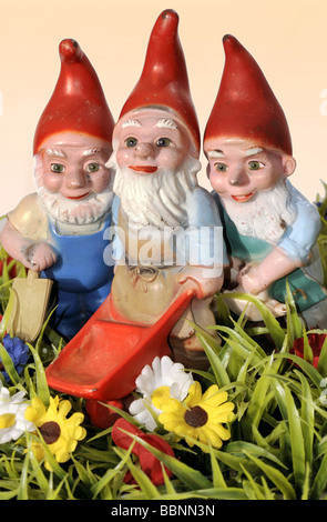 Kitschs, Gartengnome, Deutschland, ca. 1965, Stockfoto