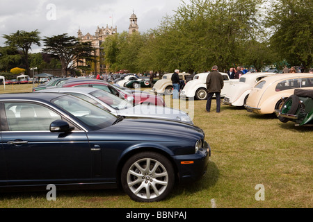 Motorsport-Jaguar-Enthusiasten Club 25. Jahrestag Rallye Thoresby Hall Park Nottinghamshire Stockfoto